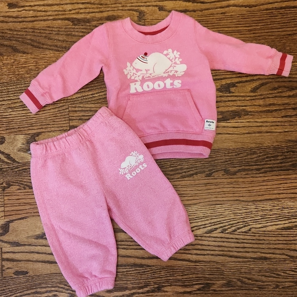 Roots Pink Kids Matching Set